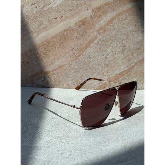 NEW Tom Ford FT1185 Stella Aviator Sunglasses in Rose Gold main image 8